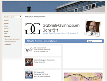 Tablet Screenshot of gabrieli-gymnasium.de